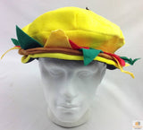 Darrahopens Occasions > Costumes BURGER HAT Costume Party Adult Unisex Novelty Cap Funny Fast Food Hamburger