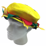 Darrahopens Occasions > Costumes BURGER HAT Costume Party Adult Unisex Novelty Cap Funny Fast Food Hamburger