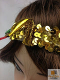 Darrahopens Occasions > Costumes CLEOPATRA HEADPIECE Egyptian Beaded Headband Headdress Fancy Costume Sequin