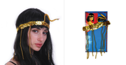 Darrahopens Occasions > Costumes CLEOPATRA HEADPIECE Egyptian Beaded Headband Headdress Fancy Costume Sequin