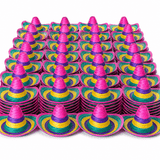 Darrahopens Occasions > Costumes > Costumes & Accessories 100x Rainbow Mexican SOMBRERO Fancy Dress Straw Party Costume Hat Cap In Australia - Darrahopens
