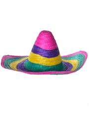 Darrahopens Occasions > Costumes > Costumes & Accessories 100x Rainbow Mexican SOMBRERO Fancy Dress Straw Party Costume Hat Cap In Australia - Darrahopens