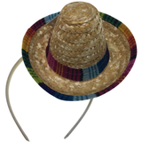 Darrahopens Occasions > Costumes > Costumes & Accessories 12x MINI SOMBRERO HATS on Headband Mexican Spanish Fiesta Party Costume BULK