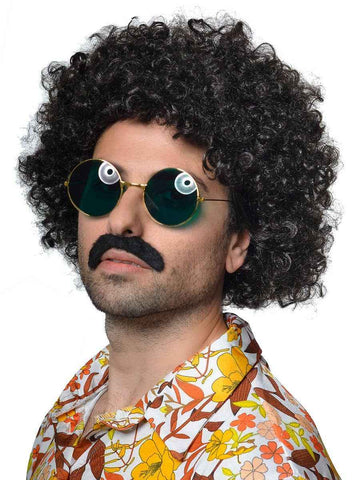 Darrahopens Occasions > Costumes > Costumes & Accessories 1970s Detective Mens Natural Black Afro Costume Wig