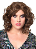 Darrahopens Occasions > Costumes > Costumes & Accessories 1970s Shag Style Womens Brown Costume Wig with Fringe
