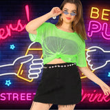 Darrahopens Occasions > Costumes > Costumes & Accessories 1980s Neon Party Costume Set for Women Girls Retro Theme Outfit Accessories 1PCS