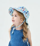 Darrahopens Occasions > Costumes > Costumes & Accessories 2-Pack Blue Seahorse Pattern Kids Sun Hat and Travel Beach Fisherman Cap(S Size for Head Circumference 48-50) - Breathable UV Protection Cap