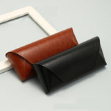 Darrahopens Occasions > Costumes > Costumes & Accessories 2 Pcs Brown Vintage Style PU Leather Eyewear Case - Protective Hard Shell with Soft Lining