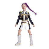 Darrahopens Occasions > Costumes > Costumes & Accessories 2025 Demon Hunter K-Pop Costume | Halloween Outfit Women Kids Cosplay Zoe 2-piece set_OF Zoe 2-piece set 140cm