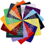 Darrahopens Occasions > Costumes > Costumes & Accessories 20x BANDANA Paisley 100% COTTON Head Wrap Durag Bandanna Scarf Mask BULK - Assorted Colour Pack