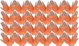 Darrahopens Occasions > Costumes > Costumes & Accessories 24 Pair Fishnet Gloves Fingerless Wrist Length 70s 80s Costume Party - Orange
