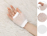 Darrahopens Occasions > Costumes > Costumes & Accessories 24 Pair Fishnet Gloves Fingerless Wrist Length 70s 80s Costume Party - White