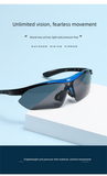 Darrahopens Occasions > Costumes > Costumes & Accessories 3 PCS Outdoor Cycling Sunglasses Set Sports Glasses Clear and Colorful Mirrored Lenses Black and White Frames UV Protection Unisex Running MTB