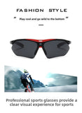 Darrahopens Occasions > Costumes > Costumes & Accessories 3 PCS Outdoor Cycling Sunglasses Set Sports Glasses Clear and Colorful Mirrored Lenses Black and White Frames UV Protection Unisex Running MTB