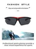 Darrahopens Occasions > Costumes > Costumes & Accessories 3 PCS Outdoor Cycling Sunglasses Sports Glasses Set Night Vision Yellow Brown Grey Lenses Running Fishing Driving UV Protection Unisex