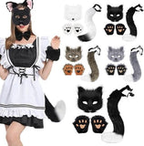 Darrahopens Occasions > Costumes > Costumes & Accessories 3-Piece Fox Costume Accessory Set – Fluffy Mask, Tail and Gloves – Suitable for Parties & Carnival （Brown）