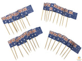 Darrahopens Occasions > Costumes > Costumes & Accessories 50pcs AUSTRALIA FLAG Food Picks Toppers Australia Day Aussie Party Decoration