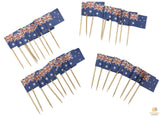 Darrahopens Occasions > Costumes > Costumes & Accessories 50pcs AUSTRALIA FLAG Food Picks Toppers Australia Day Aussie Party Decoration