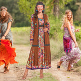 Darrahopens Occasions > Costumes > Costumes & Accessories 60s Hippie Dress Set for Women, 70s Disco Halloween Costume Outfit with Accessories