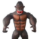 Darrahopens Occasions > Costumes > Costumes & Accessories Adult Gorilla Fan Inflatable Halloween Party Costume Suit Monkey Ape King Kong Animal