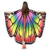 Darrahopens Occasions > Costumes > Costumes & Accessories Adult Rainbow Butterfly Cape Party Costume Halloween Fancy Dress Up Accessory