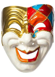 Darrahopens Occasions > Costumes > Costumes & Accessories Antique Cream Full Face Comedy Masquerade Mask