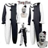 Darrahopens Occasions > Costumes > Costumes & Accessories Art The Clown Cosplay Movie Terrifier 2 Art The Clown Cosplay Costume Jumpsuit Mask Halloween Costumes Mask For Men Women