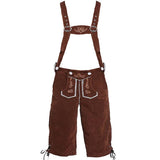 Darrahopens Occasions > Costumes > Costumes & Accessories Authentic German Lederhosen for Men, Genuine Leather, Oktoberfest Attire, Brown Color, Size XL, Model XF7