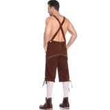 Darrahopens Occasions > Costumes > Costumes & Accessories Authentic German Lederhosen for Men, Genuine Leather, Oktoberfest Attire, Brown Color, Size XL, Model XF7