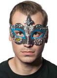 Darrahopens Occasions > Costumes > Costumes & Accessories Baroque Mens Teal Masquerade Mask