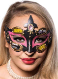 Darrahopens Occasions > Costumes > Costumes & Accessories Baroque Pink and Black Masquerade Mask