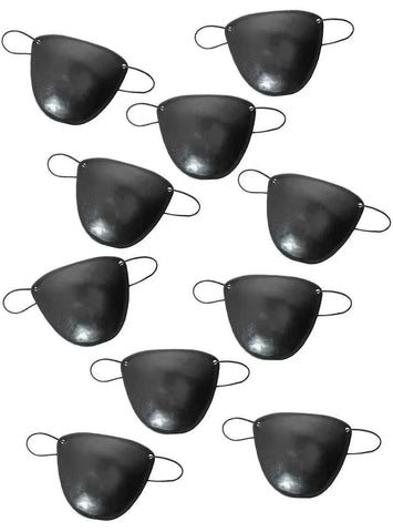 Darrahopens Occasions > Costumes > Costumes & Accessories Basic Black Eye Pirate Patch 10 Pack Party Favours
