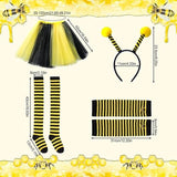 Darrahopens Occasions > Costumes > Costumes & Accessories Bee Costume Set for Adults - Complete with Skirt, Headband, Stockings & Gloves - Cosplay & Party Outfit - Hilarious Halloween Costume for Adults