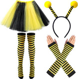 Darrahopens Occasions > Costumes > Costumes & Accessories Bee Costume Set for Adults - Complete with Skirt, Headband, Stockings & Gloves - Cosplay & Party Outfit - Hilarious Halloween Costume for Adults