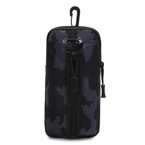 Darrahopens Occasions > Costumes > Costumes & Accessories Black camouflage Multi-Functional Outdoor Water Bottle & Phone Pouch – Tactical Zippered Waist Pack for Travel, Hiking, and Daily Use