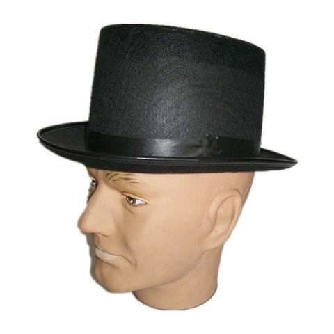 Darrahopens Occasions > Costumes > Costumes & Accessories Black flocked tophat party hat