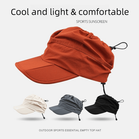 Darrahopens Occasions > Costumes > Costumes & Accessories Black Foldable Packable Visor Cap for Women, Quick Dry Outdoor Running Sport Sun Protection Hat