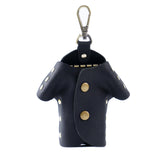 Darrahopens Occasions > Costumes > Costumes & Accessories Black Genuine Crazy Horse Leather Key Case Creative Jacket Shape Holder Vintage Cowhide Pouch for Car Fob & House Keys Brown