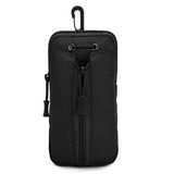 Darrahopens Occasions > Costumes > Costumes & Accessories Black Multi-Functional Outdoor Water Bottle & Phone Pouch – Tactical Zippered Waist Pack for Travel, Hiking, and Daily Use
