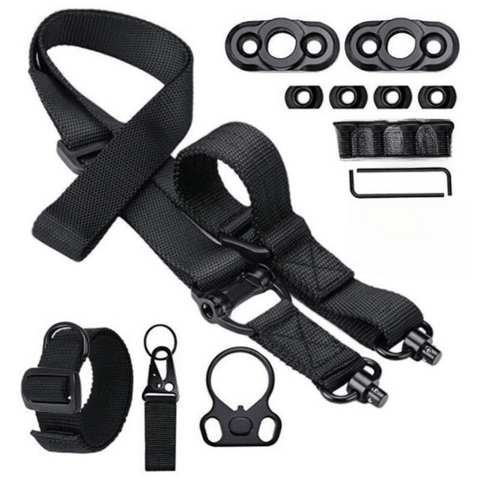 Darrahopens Occasions > Costumes > Costumes & Accessories Black Quick-Adjust MS4 Tactical Sling System - Single/Two-Point Conversion Kit for Outdoor Gear