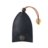 Darrahopens Occasions > Costumes > Costumes & Accessories Black Vintage Crazy Horse Leather Key Organizer - Handmade Pull-Out Car Key Case & Home Key Holder with Retro Coin Charm