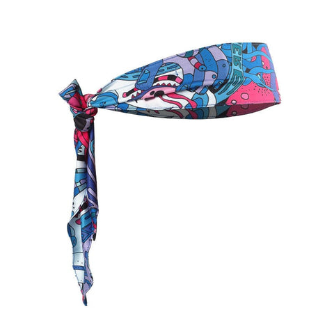 Darrahopens Occasions > Costumes > Costumes & Accessories Blue Sports Headband with Removable Bluetooth Speakers