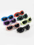 Darrahopens Occasions > Costumes > Costumes & Accessories Bright Green Edgy Punk Rock Spiked Sunglasses - Statement Goth Studded Eyewear