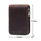 Darrahopens Occasions > Costumes > Costumes & Accessories Brown 12-Slot Genuine Crazy Horse Leather Fountain Pen Case - Handcrafted Large Capacity Zippered Pen Organizer & Stationery Pouch