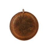 Darrahopens Occasions > Costumes > Costumes & Accessories Brown Carved Design Handmade Crazy Horse Leather Retractable Tape Measure Keychain Dual Sided Scale 150cm/60" Mini Pocket Ruler for Sewing & Body Measuring