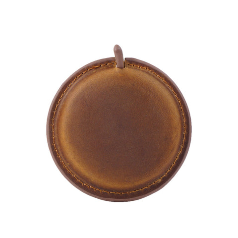 Darrahopens Occasions > Costumes > Costumes & Accessories Brown Handmade Crazy Horse Leather Retractable Tape Measure Keychain Dual Sided Scale 150cm/60" Mini Pocket Ruler for Sewing & Body Measuring
