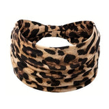 Darrahopens Occasions > Costumes > Costumes & Accessories Brown Leopard print Yoga Headband – Elastic Sweat-Wicking Hairband for Women