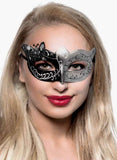 Darrahopens Occasions > Costumes > Costumes & Accessories Butterfly Venetian Masquerade Mask in Black and Silver