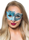 Darrahopens Occasions > Costumes > Costumes & Accessories Butterfly Venetian Masquerade Mask in Pale Blue and Silver