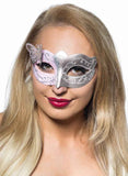 Darrahopens Occasions > Costumes > Costumes & Accessories Butterfly Venetian Masquerade Mask in Pale Pink and Silver